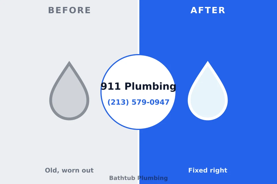 Before and after: plumbing repair Bayou L'Ourse, LA